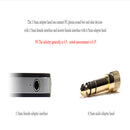 6.5mm Female to 3.5mm Male Socket Audio Video Adapter Connect for Headphone