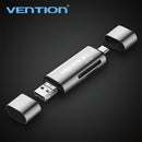 Type-c Micro USB OTG to USB 2.0 Adapter Multi Card Reader For Phone Tablet