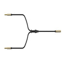 3.5mm Jack AUX Audio Mic 2 Male To 1 Female Splitter Cable Earphone Adapter