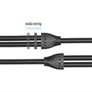 3.5mm Jack AUX Audio Mic 2 Male To 1 Female Splitter Cable Earphone Adapter