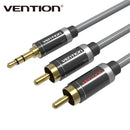 16FT 3.5mm Male to 2RCA Male Auxiliary Stereo Y Splitter Audio Cable for iPhone, iPod, iPod touch, Android or Any Player