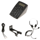 HT500 Dialpad Headset Phone Call Center Telephone with RJ9 Plug Microphone Headset