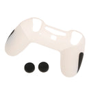 Silicone Cover Skin Case +Thumbstick Cap for Sony PS4/PS4 Slim/PS4 Pro Controller Transparent