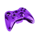 Chrome Replacement Housing Shell Case Kit With Buttons For Xbox 360 Purple