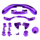 Chrome Replacement Housing Shell Case Kit With Buttons For Xbox 360 Purple