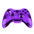 Chrome Replacement Housing Shell Case Kit With Buttons For Xbox 360 Purple