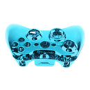 Custom Chrome Gold Replacement Top Shell Case Front Housing Faceplate Kits for Xbox 360 Remote Controller Cover Blue