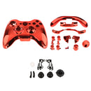 Replacement Full Housing Shell Case Kit with Buttons for Xbox 360 Controller Red