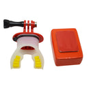 Surfing Fixed Braces Connecting Mouth Mount Set For GoPro Hero 5 4 3 Red