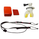 Surfing Fixed Braces Connecting Mouth Mount Set For GoPro Hero 5 4 3 White