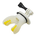 Surfing Fixed Braces Connecting Mouth Mount Set For GoPro Hero 5 4 3 White