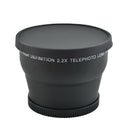 58mm 2.2X Magnification Telephoto Tele Converter Lens with Caps for Camera