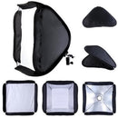60x60cm 24'' Inch Portable Hotshoe Soft Box Kit Softbox With L-Shape Bracket