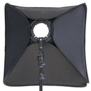60x60cm 24'' Inch Portable Hotshoe Soft Box Kit Softbox With L-Shape Bracket