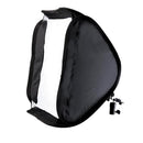 60x60cm 24'' Inch Portable Hotshoe Soft Box Kit Softbox With L-Shape Bracket