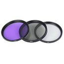 62mm 3 In 1 FLD UV CPL Lens Filter With Carry Bag For Canon Sony DSLR Camera
