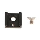 Aluminum alloy Hot Shoe Mount Adapter with 1/4'' Thread for DSLR Rig Cage
