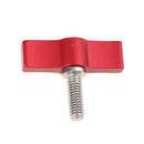 2 Wings Knob Male M6x17mm Thumb Screw For Camera Rod Clamp Rosette Handle Red
