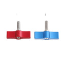2 Wings Knob Male M6x17mm Thumb Screw For Camera Rod Clamp Rosette Handle Red