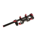 15mm Rod Rail Handle Grip For Rig DSLR Camera Follow Focus 5D2 5D3 Mark Red