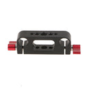 1/4'' 3/8'' Thread Rod Clamp Rail Block for 15mm Rod DSLR Rig Rail System Red