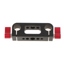 1/4'' 3/8'' Thread Rod Clamp Rail Block for 15mm Rod DSLR Rig Rail System Red