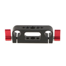 1/4'' 3/8'' Thread Rod Clamp Rail Block for 15mm Rod DSLR Rig Rail System Red