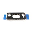 1/4'' 3/8'' Thread Rod Clamp Rail Block for 15mm Rod DSLR Rig Rail System Blue