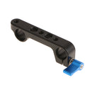 Dual 15mm Rod Clamp Mount for Camera System Shoulder Rig Support 1/4'' Blue