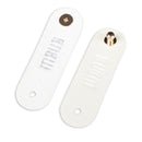 3Pieces PU Leather Data Cable Headphone Cord Organizer Fastening Wraps White