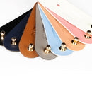 3Pieces PU Leather Data Cable Headphone Cord Organizer Fastening Wraps Beige