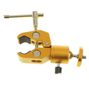 Camera Clamp Mount with Ball Mount 1/4" Tripod Adapter for Led Video Light Gold