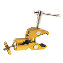 Camera Clamp Mount with Ball Mount 1/4" Tripod Adapter for Led Video Light Gold