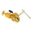 Camera Clamp Mount with Ball Mount 1/4" Tripod Adapter for Led Video Light Gold