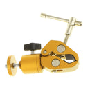 Camera Clamp Mount with Ball Mount 1/4" Tripod Adapter for Led Video Light Gold