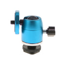 1/4'' DSLR Camera Tripod Ballhead/Tripod Ball Head Bracket Holder Mount Blue