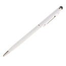 White Universal Metal Capacitive Touch Screen Stylus Thin Pen for Phone Tablets
