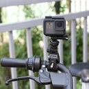 Bicycle Motorcycle Handlebar Clamp Mount for Gopro Hero 5/4/3/2 SJCAM Camera