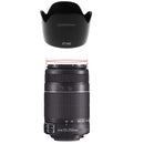 Lens Hood For Canon EF 75-300mmf/4-5.6III USM Lens EF-S 55-250mm IS ET-60II