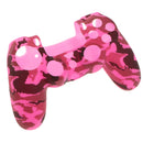 Anti-slip Silicone Cover Case Protection Sleeve for Sony PS4 Gamepad Grip Rose red