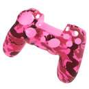 Anti-slip Silicone Cover Case Protection Sleeve for Sony PS4 Gamepad Grip Rose red