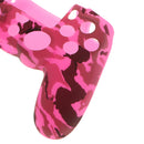 Anti-slip Silicone Cover Case Protection Sleeve for Sony PS4 Gamepad Grip Rose red