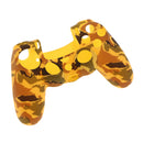 Rubber Case Skin Grip Cover Housing Shell for Sony PS4 Controller Gamepad Yellow