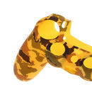 Rubber Case Skin Grip Cover Housing Shell for Sony PS4 Controller Gamepad Yellow