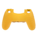 Rubber Case Skin Grip Cover Housing Shell for Sony PS4 Controller Gamepad Yellow