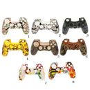 Camouflage Silicone Rubber Cover Case Skin Protector for Sony PS4 Controller white