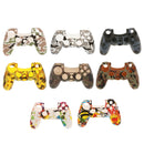 Camouflage Silicone Rubber Cover Case Skin Protector for Sony PS4 Controller white