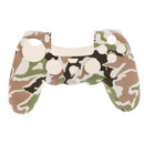 Camouflage Silicone Rubber Cover Case Skin Protector for Sony PS4 Controller white