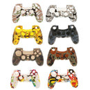 Camouflage Silicone Rubber Cover Case Skin Protector for Sony PS4 Controller white