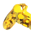Camouflage Silicone Rubber Cover Case Skin Protector for Sony PS4 Controller Yellow